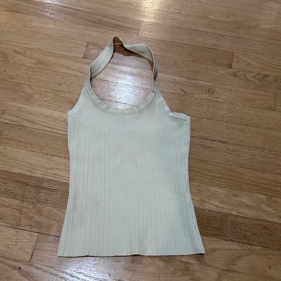 De Rococo Ribbed Halter Neck Tank Top - Picture 3 of 5
